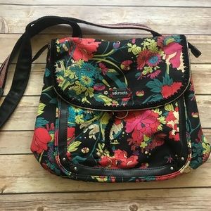 Sakroots two in one messenger/crossbody backpack